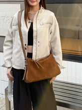 Load image into Gallery viewer, Genuine Leather Pillow Bag - Frosted Cowhide Shoulder Bag for Women | Premium Full-Grain Leather