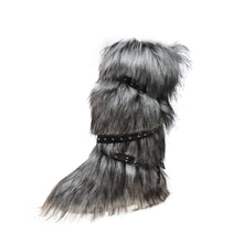 Load image into Gallery viewer, Women's Fur-Lined Mid-Calf Snow Boots | Cross-Strap Buckle | Slip-On Winter Boots
