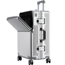 Load image into Gallery viewer, Suitcase Travel Luggage Trolley Front-Opening Large Capacity Aluminum Frame Carry-On Cabin Bag