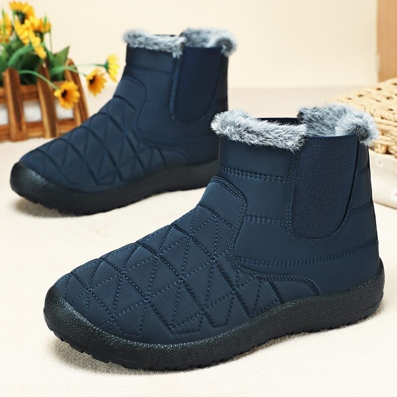Women's Fleece-Lined Waterproof Winter Shoes - Non-Slip Insulated Comfort Shoes