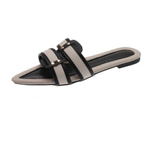 Load image into Gallery viewer, Women's Slip-On Lazy Slippers | Breathable Lightweight Color Block Slides