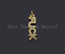 Load image into Gallery viewer, CZ Micro Pave Fuck Word Pendant/Charm,Cubic Zirconia Charm, LK191