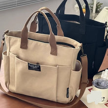 Load image into Gallery viewer, Premium Canvas Tote Bag - Large Capacity Crossbody Shoulder Bag for Women