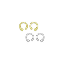 Load image into Gallery viewer, Plain Gold Silver Cute Ear cuff Earrings, Sku#A248