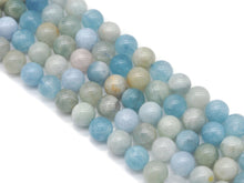 Load image into Gallery viewer, Genuine Aquamarine Round Smooth Beads, Sku#U1376