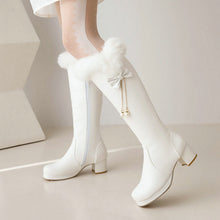 Load image into Gallery viewer, Women's Over-The-Knee Boots | Fleece-Lined Chunky Heel Winter Boots | Sarah Express