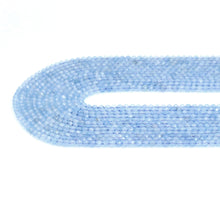 Load image into Gallery viewer, Genuine Aquamarine Round Faceted Beads, Sku# U1841