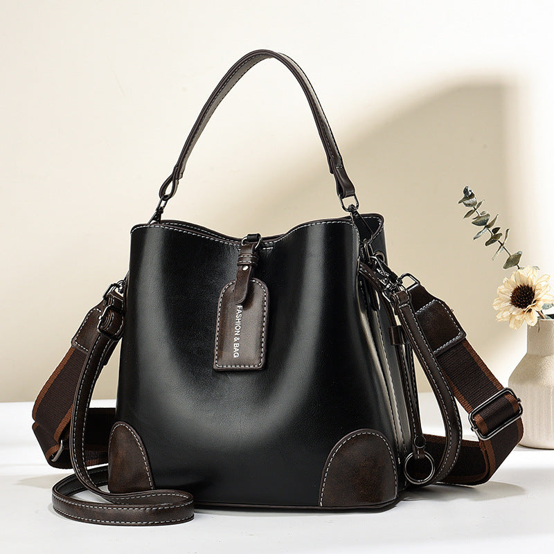 Korean-Style PU Leather Crossbody Bag for Women | Adjustable Strap