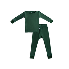 Load image into Gallery viewer, Toddler/Kids Bamboo Pajamas - Forest Green
