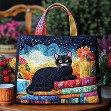 Load image into Gallery viewer, Quilted Digital Print Tote Bag - High Capacity Women's Shoulder Bag with Embroidery