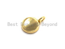 Load image into Gallery viewer, New Trendy Gold Color Micro Pave Rainbow CZ Cubic Zirconia A-Z 26 Initials Letter Pendant, Initial Letter Charm,11x13mm,sku#F820C