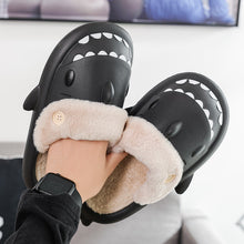 Load image into Gallery viewer, Unisex Shark House Slippers | EVA Couple Slippers with Button