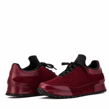 Load image into Gallery viewer, The Hudson Burgundy Suede Men Sneaker