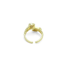 Load image into Gallery viewer, CZ Teardrop Stone Gold Silver Adjustable Ring, Sku#A388