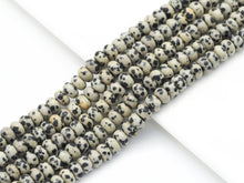 Load image into Gallery viewer, Genuine Dalamtion Jasper Rondelle Smooth Beads, Sku#U1405