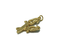 Load image into Gallery viewer, CZ Enamel Double Parrot Charm, Sku#LD302