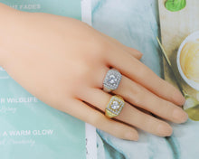 Load image into Gallery viewer, CZ Heart Adjustable Ring, Sku#B169