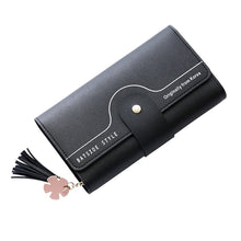 Load image into Gallery viewer, Geometric Letter Buckle Clutch Bag With Tassel And Petal Design For Young Women