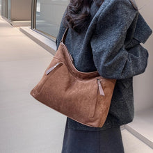 Load image into Gallery viewer, Large Capacity Women's Suede Bucket Bag – Winter Commuter Shoulder Bag