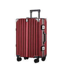 Load image into Gallery viewer, Premium Aluminum Frame Luggage - Rivet-Reinforced Travel Suitcase with Spinner Wheels