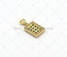 Load image into Gallery viewer, CZ Rectangle Charm, Sku#LK519