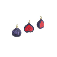 Load image into Gallery viewer, Enamel Gold Half Fig Charm Pendant,Sku#LK1246
