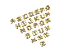 Load image into Gallery viewer, Gold Personalized Charm Bangle, charm bangle, letter Bangle,  Name Bangle, sku#X190