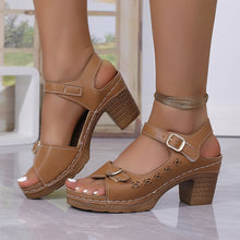 Load image into Gallery viewer, Women's Retro Platform Sandals - Thick Sole Casual Summer Shoes