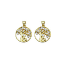 Load image into Gallery viewer, Gold CZ Under the Tree Charm, Sku#LD420