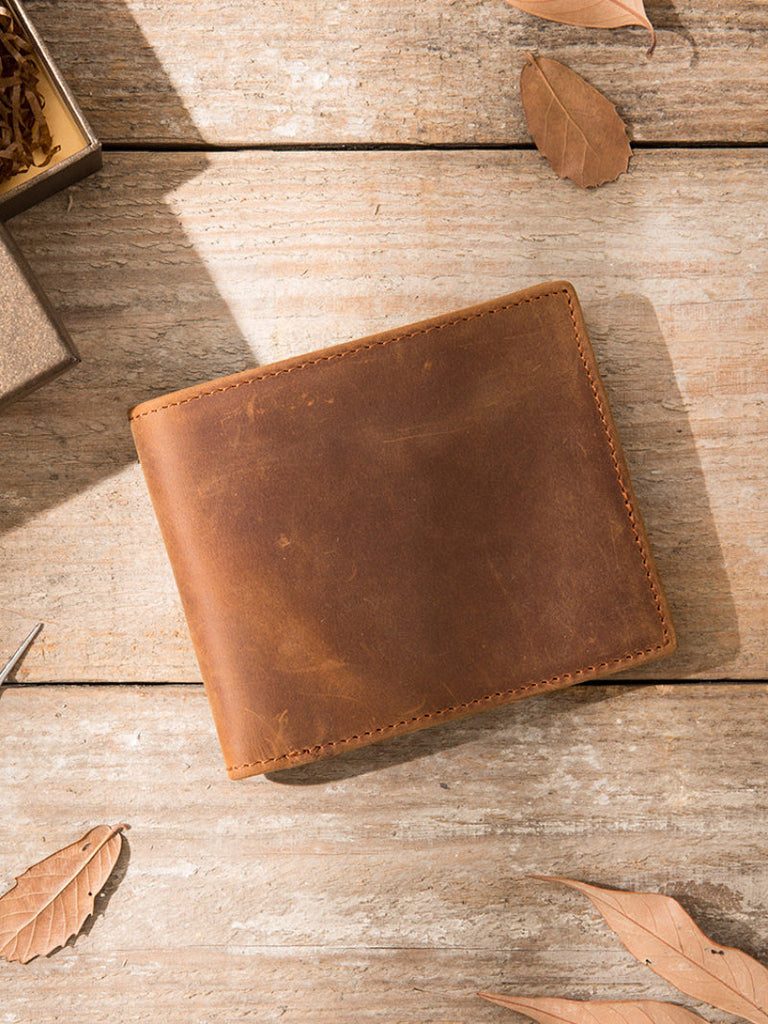 Handmade Full-Grain Cowhide Bifold Wallet