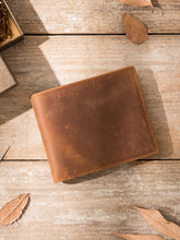 Load image into Gallery viewer, Handmade Full-Grain Cowhide Bifold Wallet