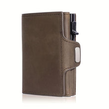 Load image into Gallery viewer, Premium Vintage Men's Leather Card Holder Wallet - RFID Blocking Slim Minimalist Design