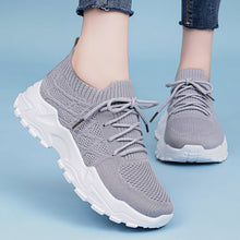 Load image into Gallery viewer, Women's Height Increasing Sneakers | Flyknit Dad Shoes with Padded Comfort Sole &amp; Mesh Lining
