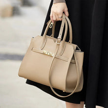 Load image into Gallery viewer, Women's Top-Grain Leather Tote Bag | Premium Structured Handbag