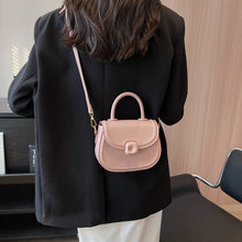 Load image into Gallery viewer, Women's Round Crossbody Bag - PU Leather Shoulder Bag with Adjustable Strap