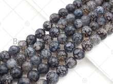 Load image into Gallery viewer, High Quality Black Fire Agate Beads, Dragon Vein Agate, SKU#UA151