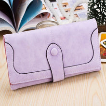 Load image into Gallery viewer, Premium Matte Long Wallet for Women - Large Capacity PU Leather Flap Closure