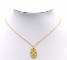 Load image into Gallery viewer, Turquoise Stone Lady On Oval Charm, Sku#L699