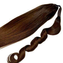 Load image into Gallery viewer, Dark Brown 100% Human Hair Ponytail Extension