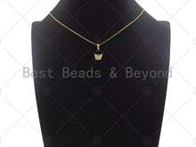 Load image into Gallery viewer, CZ  Evil Eye Crown Butterfly Elephant Coin Pendant, sku#L278