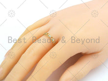 Load image into Gallery viewer, Smiley Face Link Shape Adjustable Ring, Sku#X223