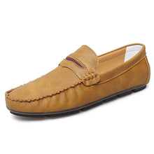 Load image into Gallery viewer, Men's Slip-On Casual Lightweight Shoes – Breathable PU Loafers | Black Khaki White Brown