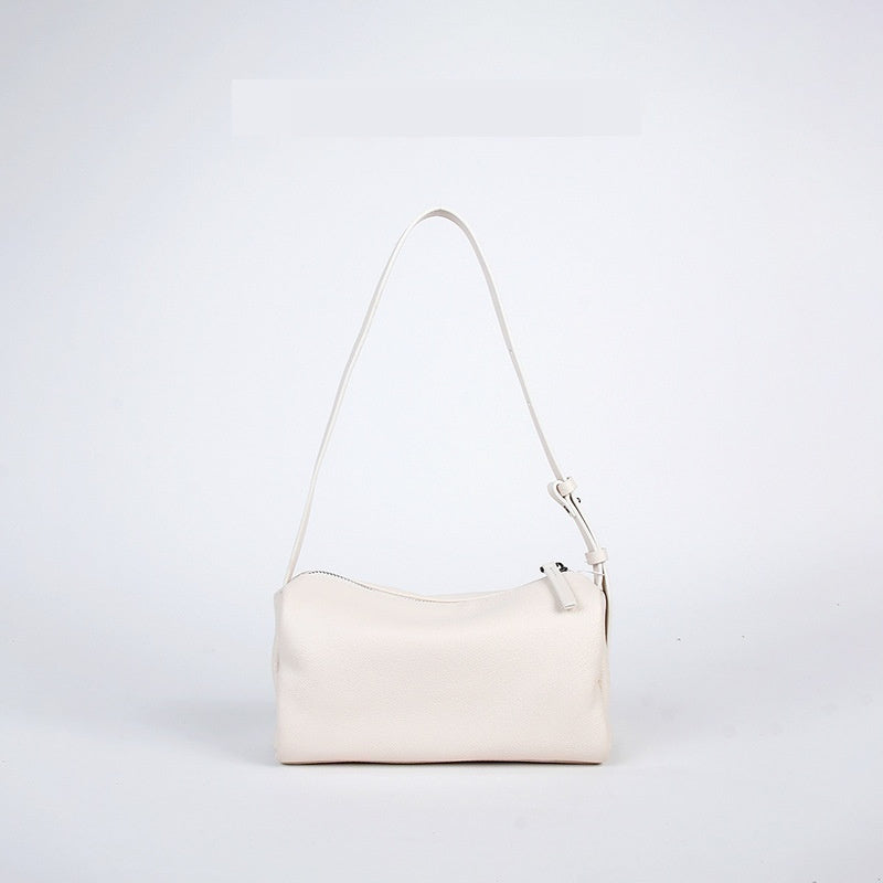 Premium Full-Grain Leather Crossbody Bag - Minimalist Design Shoulder Bag for Women