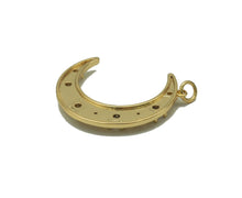 Load image into Gallery viewer, Large Gold Cresent Moon Pendant, Sku#F1502