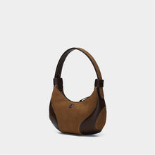 Load image into Gallery viewer, Women's Genuine Leather Crescent Crossbody Bag - Underarm Shoulder Bag with Multiple Compartments