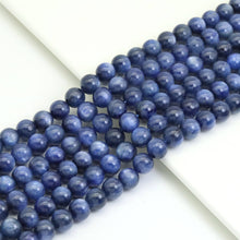 Load image into Gallery viewer, Genuine Blue Kyanite Round Smooth Beads, Sku#U1901