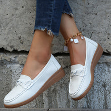 Load image into Gallery viewer, Women's Woven Flat Shoes | PU Upper Slip-On Round Toe Casual Flats