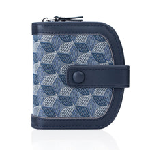 Load image into Gallery viewer, Women's Embroidered Wallet - Geometric Pattern PU Leather Bifold Wallet with Multiple Compartments
