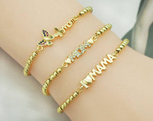 Load image into Gallery viewer, CZ Gold Mama connector, Sku#J150