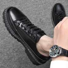 Load image into Gallery viewer, Men's Korean-Style Casual Low-Cut Shoes | Breathable PU Leather Sneakers